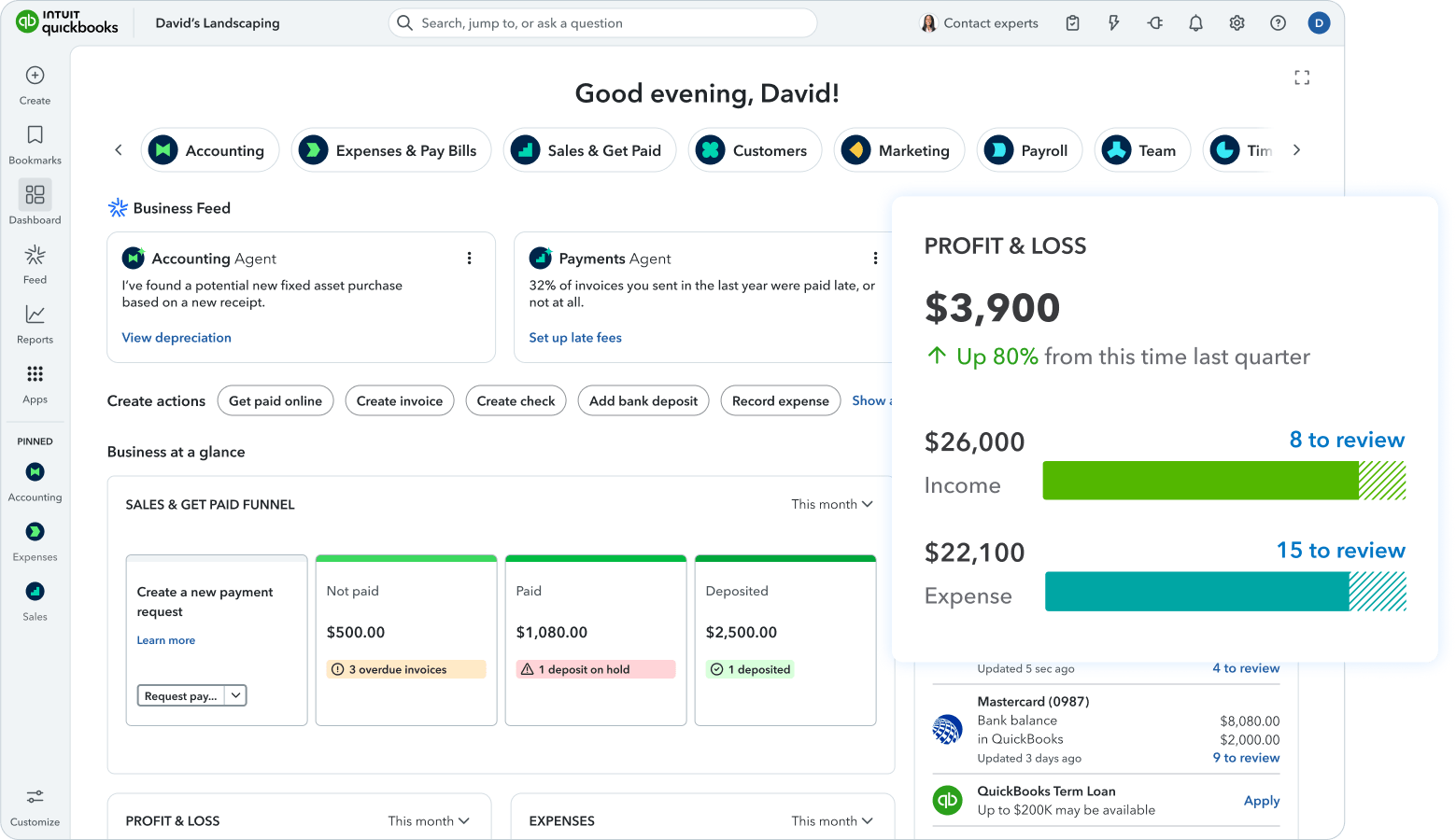 Quickbooks Visuals Intuit QuickBooks: AI Accounting Features, Pricing & Review